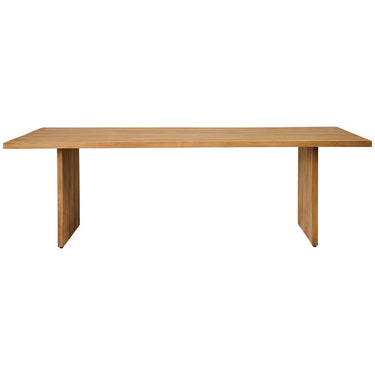 Otra perspectiva de mesa de comedor de teca reciclada para exterior de Tine K Home