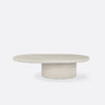 Mesa de centro exterior CLAUDE de microcemento Ø120 cm Dareels