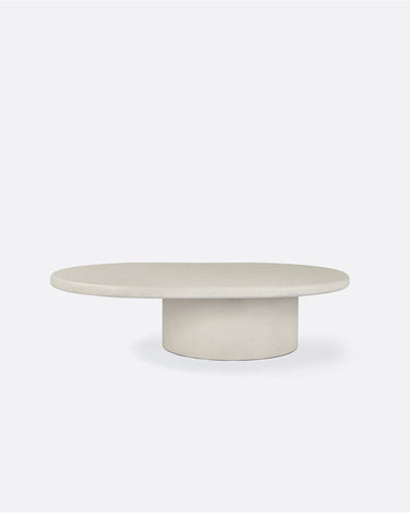 Mesa de centro exterior CLAUDE de microcemento Ø120 cm Dareels