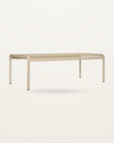 Mesa de centro de jardín Dapple champán de acero galvanizado en Matuta Home - imagen 1