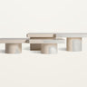 Mesa de centro de juego de 2 dm beige brillante de Vical