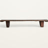 Mesa de centro de madera de teka marrón envejecido de Vical