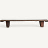 Mesa de centro de madera de teka marrón envejecido de Vical