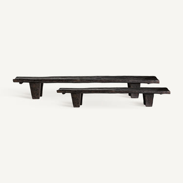 Mesa de centro de madera de teka marrón envejecido de Vical, imagen 7