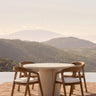 Mesa de comedor exterior CLAUDE de microcemento Ø125 cm Dareels