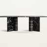 Mesa de comedor de mármol negro de Vical