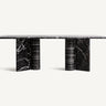 Mesa de comedor de mármol negro de Vical
