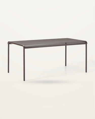 Mesa de jardín Dapple perforada 160x90 cm de acero en Matuta Home - imagen 1