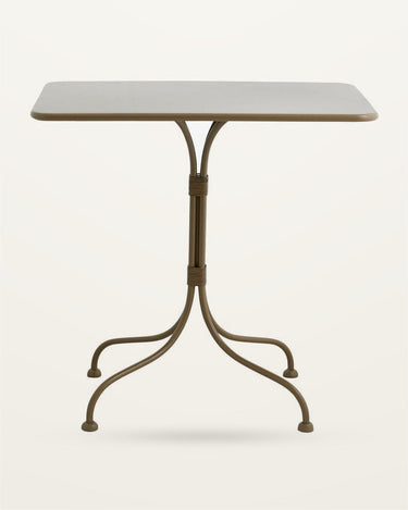 Mesa de jardín VIOLA de hierro verde 77 × 52 cm – Nordal