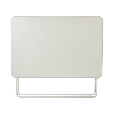 Vista superior del tablero rectangular beige gris de la mesa de jardín de Broste Copenhagen