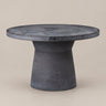 Mesa redonda de fiberclay antracita para exterior de Broste Copenhagen