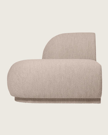 Módulo abierto izquierdo de sofá de bouclé natural, imagen 2