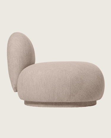 Módulo abierto izquierdo de sofá de bouclé natural, imagen 9