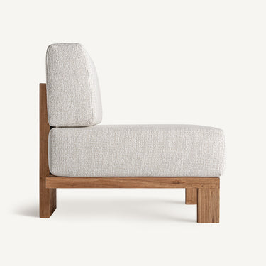 Módulos de sofá Testa de Vical: perfil del asiento central sin brazos
