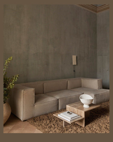Módulo de sofá Catena L400 con brazo izquierdo de lino natural en Matuta Home - imagen 1