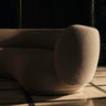 Reposabrazos Derecho Sofá Modular Rico Bouclé Suave Natural Diseño Elegante Confort Superior