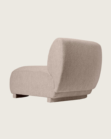 Módulo esquinero ancho de sofá de bouclé natural, imagen 6