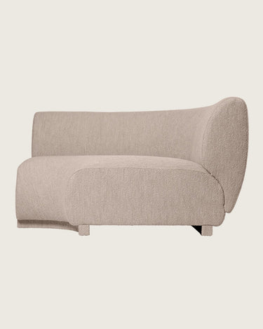 Módulo esquinero ancho de sofá de bouclé natural, imagen 7