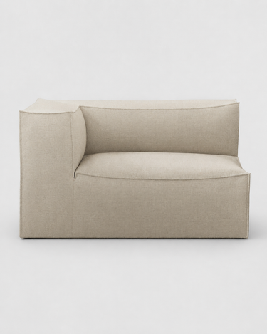Módulo de sofá Catena L400 con brazo izquierdo de lino natural en Matuta Home - imagen 2