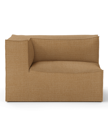 Sofá diseño modular con brazo izquierdo mostaza Catena S400