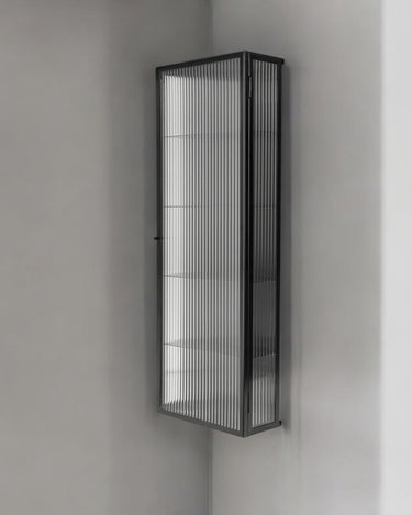 Armario de pared de baño alto Haze negro
