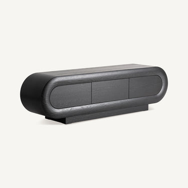 Mueble para TV de roble negro de Vical, vista lateral