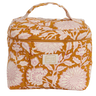 Neceser de lona de algodón con estampado caramelo 22 x 16 cm Bonheur du Jour