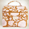 Neceser de lona de algodón con estampado caramelo 22 x 16 cm Bonheur du Jour