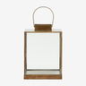 Farol de latón envejecido para velas Nordal