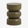 Mesa auxiliar de hierro pintado verde oscuro Nordal