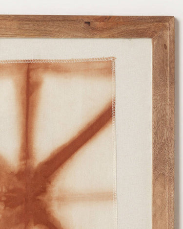 Cuadro decorativo de tela tie-dye natural · OFELIA