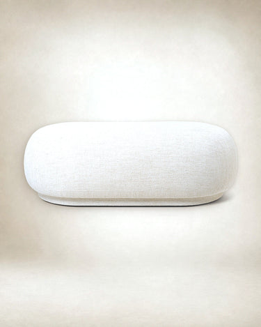 Otomana Rico de bouclé blanco roto en Matuta Home - imagen 1