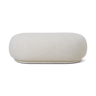 Otomana Rico de bouclé blanco roto en Matuta Home - imagen 1