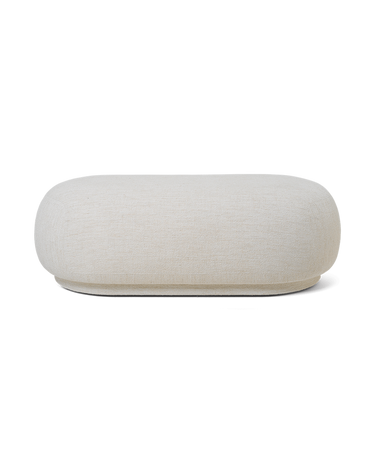 Otomana Rico de bouclé blanco roto en Matuta Home - imagen 1
