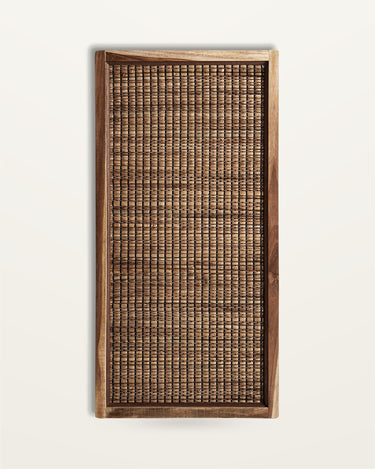 Panel decorativo de fibra natural marrón pequeña de Vical