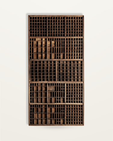 Panel decorativo de madera recuperada marrón mediana de Vical