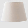 Medium conical ivory linen lampshade