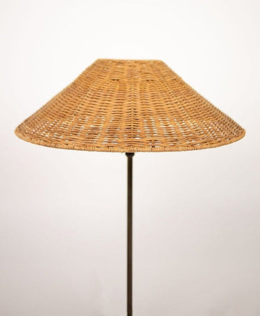 Small Scarlette conical rattan lampshade