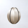 Pantalla Oval Classic de seda en acabado crudo y negro