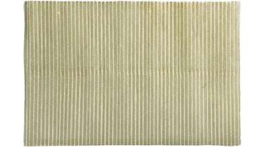 Papel pintado rayas verticales verdes batik detalle Le Monde Sauvage