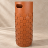 Paragüero de piel regenerada trenzada marrón de LIMAC Design