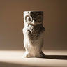 Paraguero vintage de ceramica con forma de buho
