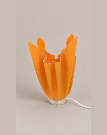 Pareja de lámparas vintage rosa y naranja — lámpara naranja y sus pétalos