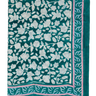 Pareo de algodón voile con block print esmeralda Bonheur du Jour