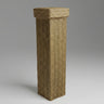 Pedestal de esparto artesanal de 120 cm — vista principal