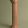 Pedestal redondo grande de ratán natural