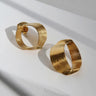 Pendientes circulares dorados Xaluc Joidart, vista principal