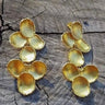Pendientes Veneza III de plata bañada en oro