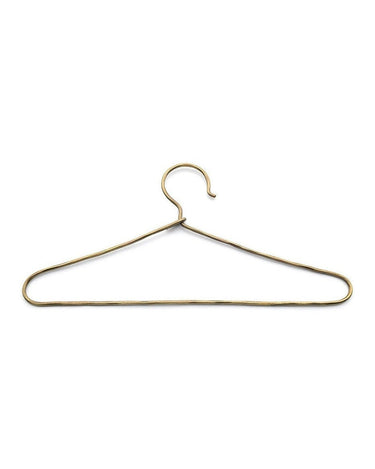 Set de 4 perchas pequeñas de latón dorado Cintre d’Or