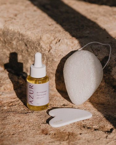 Gua Sha de jade para masaje facial